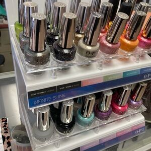 White and Clear Nail Lacquer Organizer